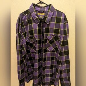 Dixxon Flannel Misfits Long Sleeve Button Down 3XL